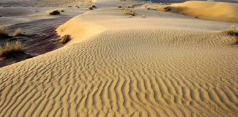 Derweze via Garagum Desert - A desert of black sand