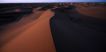 Derweze via Garagum Desert - A desert of black sand